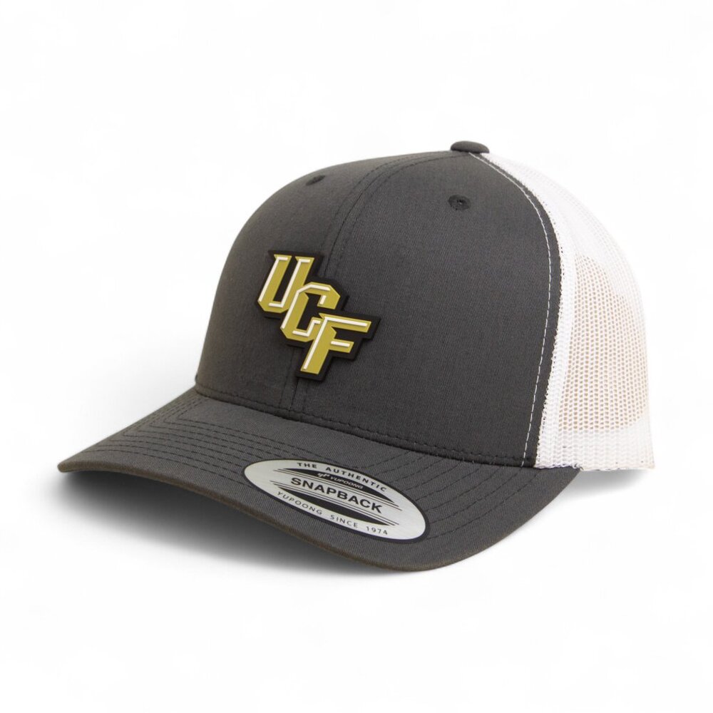 UCF Knights YP Snapback Hat- Charcoal/ White